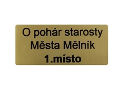Samolepkový štítek k resinové sošce RE017 Samolepkový štítek k resinové sošce RE017