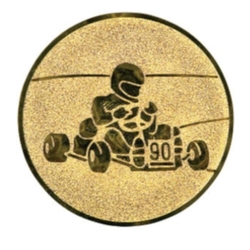 Samolepkový emblém motokáry Ø25 mm Samolepkový emblém motokáry Ø25 mm