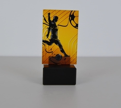 Skleněná fotbalová trofej 12 cm - hráč Skleněná fotbalová trofej 12 cm - hráč