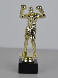 Boxerská soška na mramorovém podstavci 18 cm