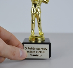 Střelecká soška na mramorovém podstavci 12 cm