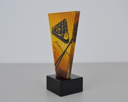 Skleněná kulečníková trofej 15 cm