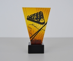 Skleněná kulečníková trofej 15 cm