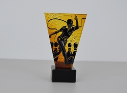 Skleněná Bowlingová trofej 15 cm