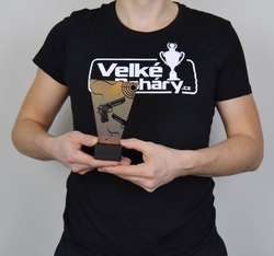 Skleněná Střelecká trofej 15 cm
