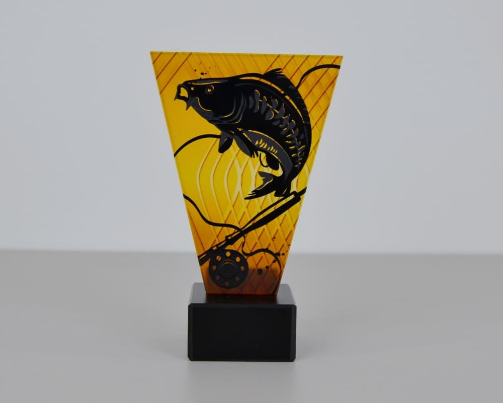 Skleněná Rybářská trofej 15 cm