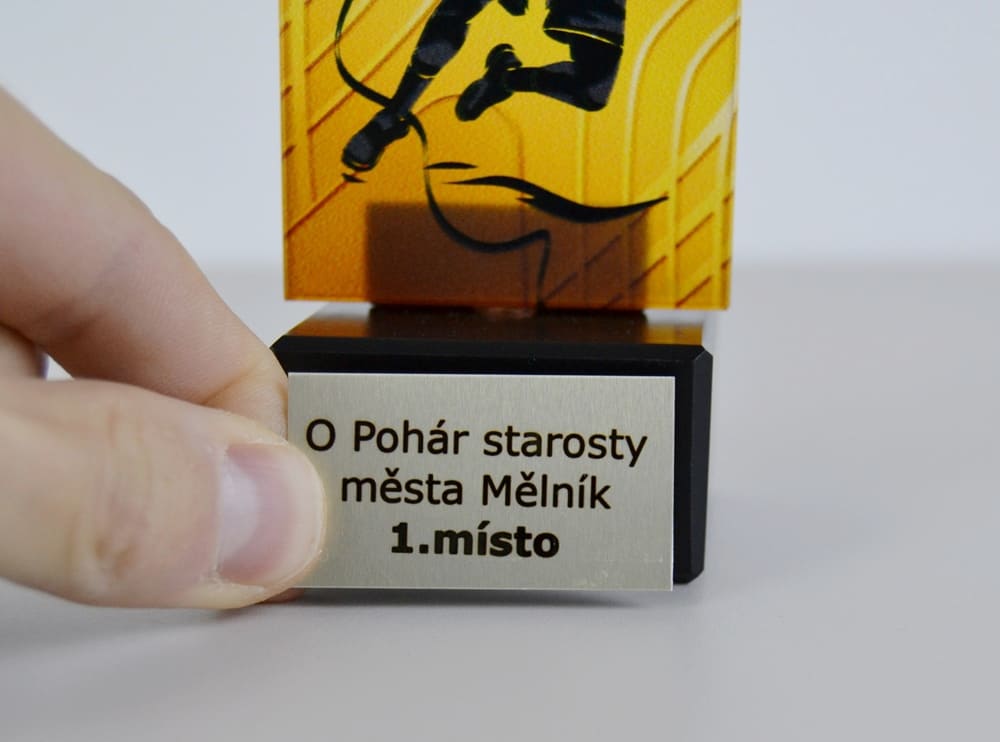 Skleněná házenkářská trofej 12 cm