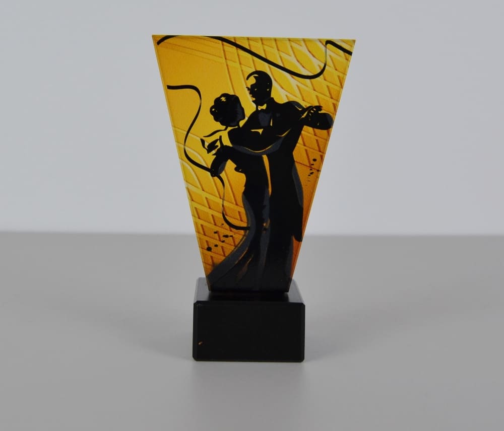 Skleněná Taneční trofej 15 cm