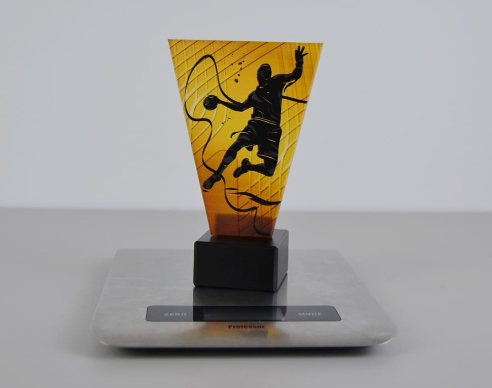 Skleněná Házenkářská trofej 15 cm