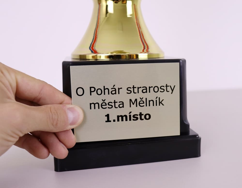 Sportovní pohár Brusel - štítek