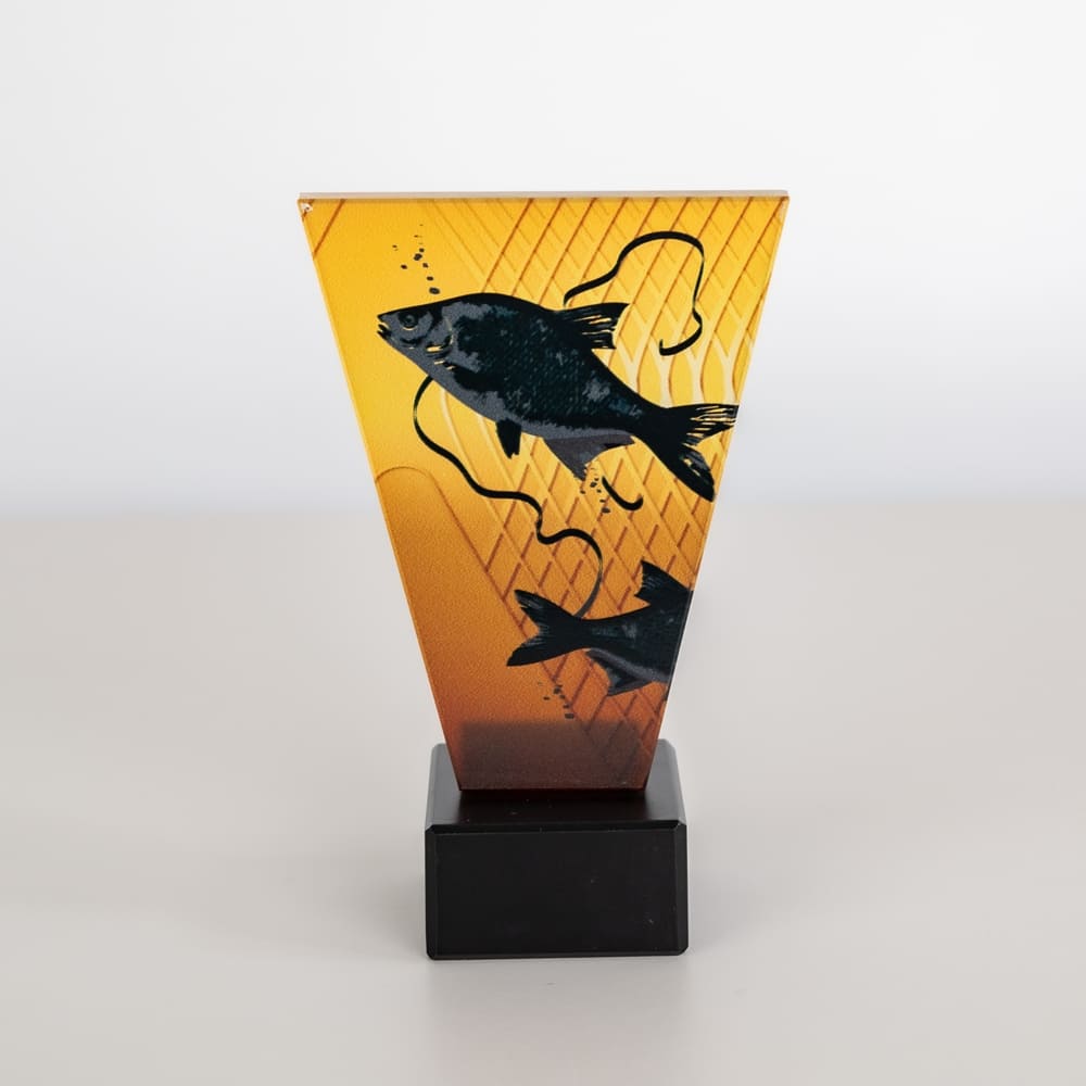Skleněná Rybářská trofej 15 cm